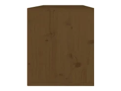 Armários de parede 2 pcs 45x30x35 cm pinho maciço castanho mel