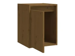 Armários de parede 2 pcs 30x30x40 cm pinho maciço castanho mel
