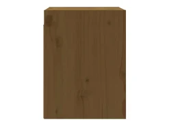 Armários de parede 2 pcs 30x30x40 cm pinho maciço castanho mel