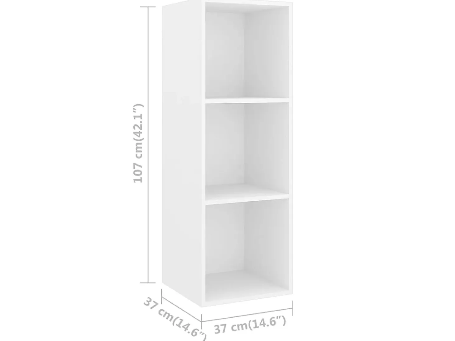 Armários de parede para TV 2 pcs contraplacado branco PT127810