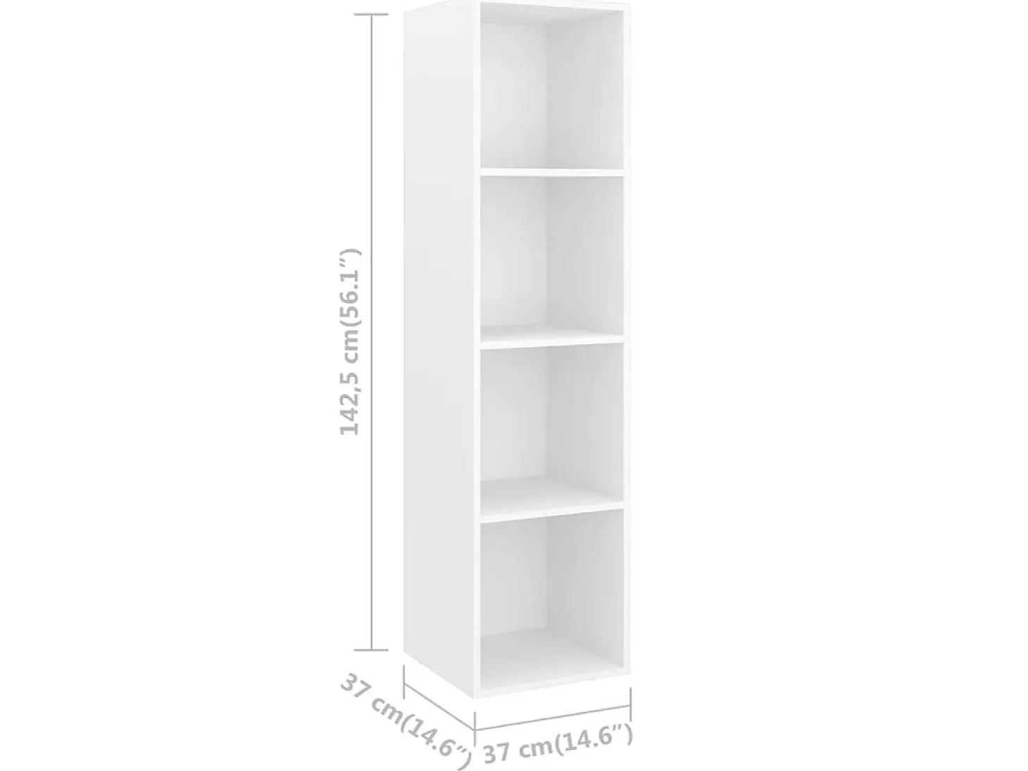 Armários de parede para TV 2 pcs derivados de madeira branco PT138020