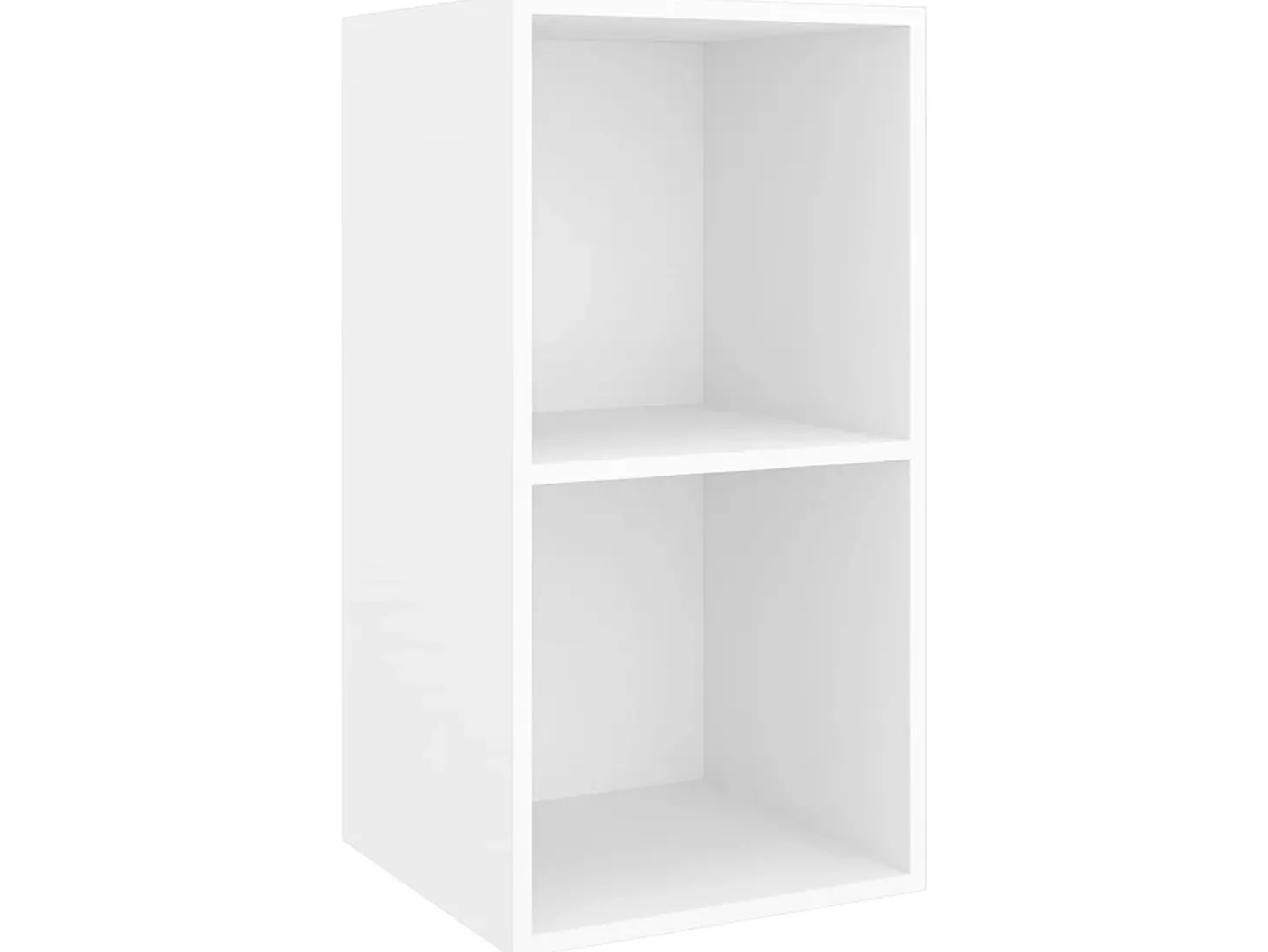 Armários de parede para TV 4 pcs derivados de madeira branco PT138947