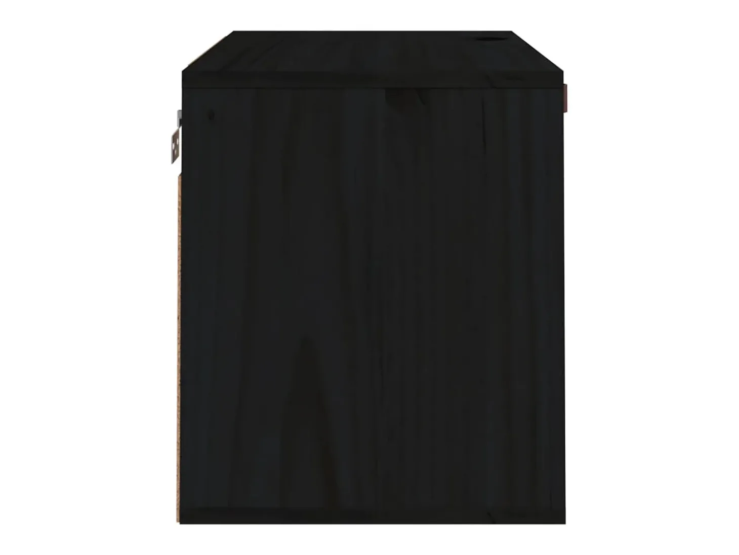 Armários de parede 60x30x35 cm pinho maciço preto