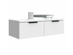 Armários de parede 68x30x20cm derivados de madeira branco PT833845