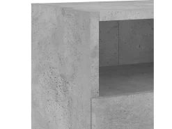 Armários de TV de parede prateleira multimídia aparador de TV sala de jantar sala de estar quarto 2 peças 60 x 30 x 30 cm madeira projetada cinza 02_0028926