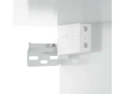 Armários parede 2pcs 80x36,5x35 cm madeira branco brilhante