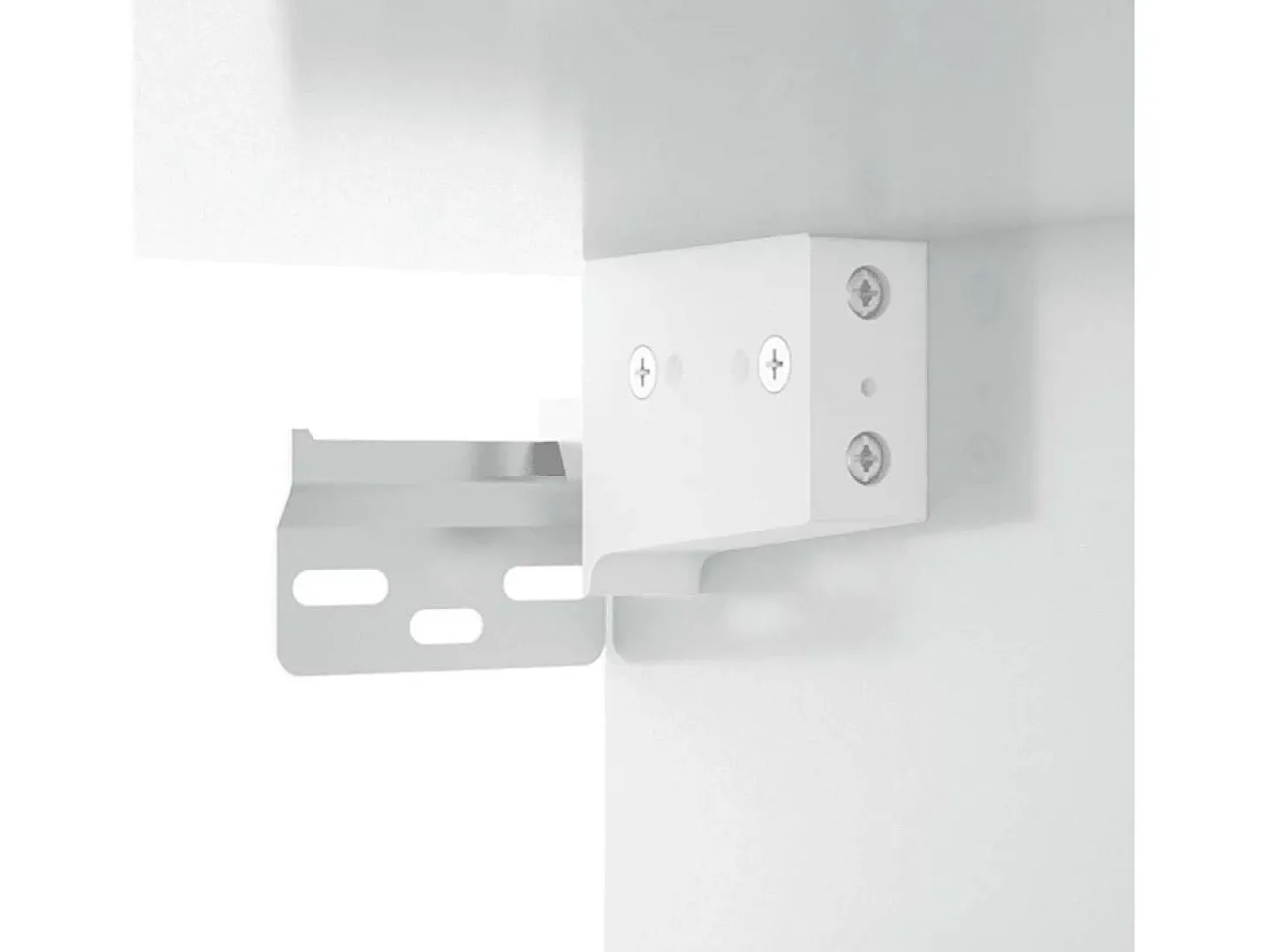Armários parede 2pcs 80x36,5x35 cm madeira branco brilhante