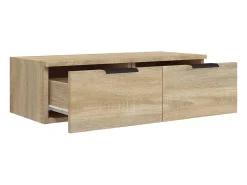 Armários parede 2pcs 68x30x20 cm derivados madeira sonoma