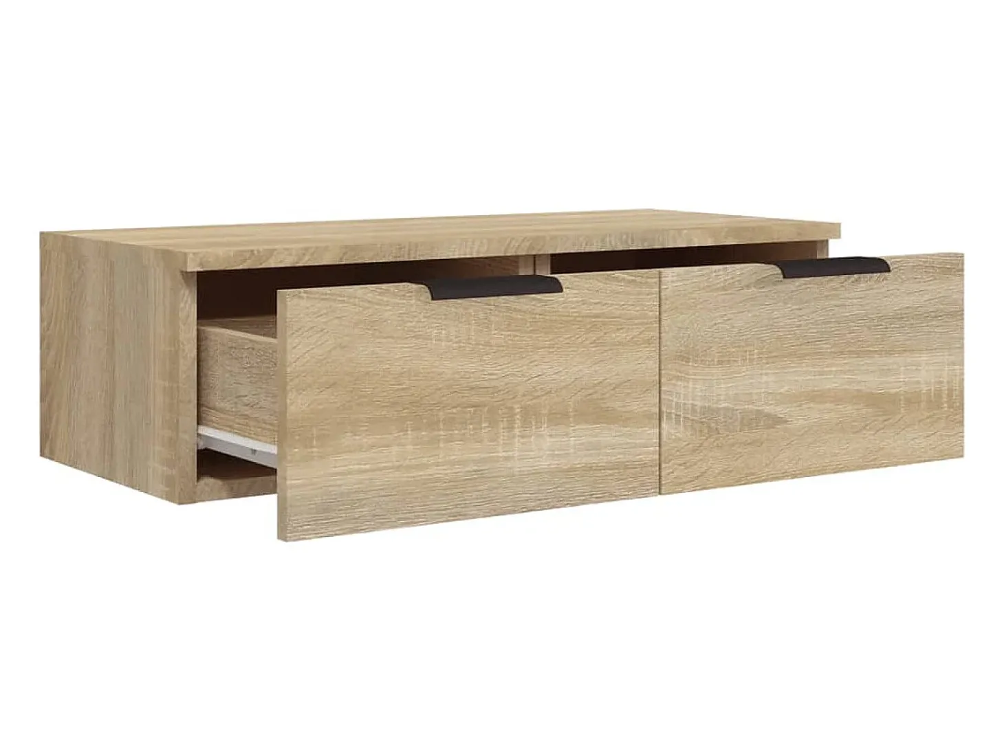 Armários parede 2pcs 68x30x20 cm derivados madeira sonoma