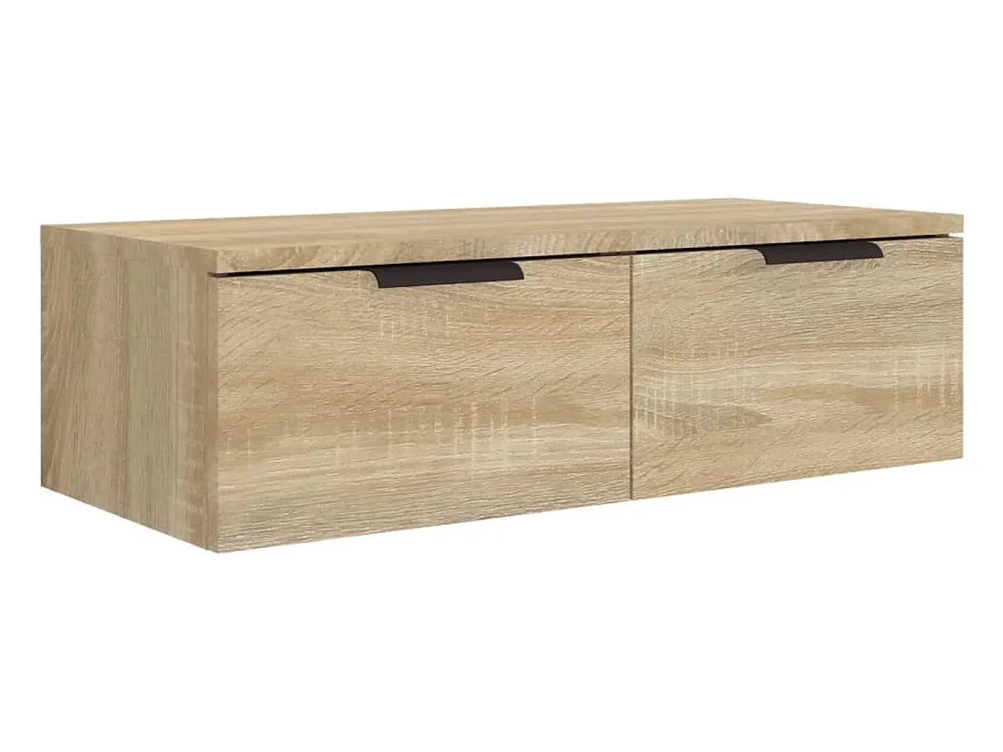 Armários parede 2pcs 68x30x20 cm derivados madeira sonoma