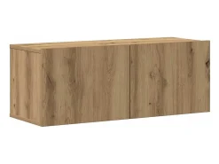 armários TV montados na parede 4 pcs madeira carvalho artisiano