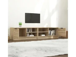Armários TV 2pcs 80x35x36,5cm madeira proc. cor carvalho sonoma PT553975