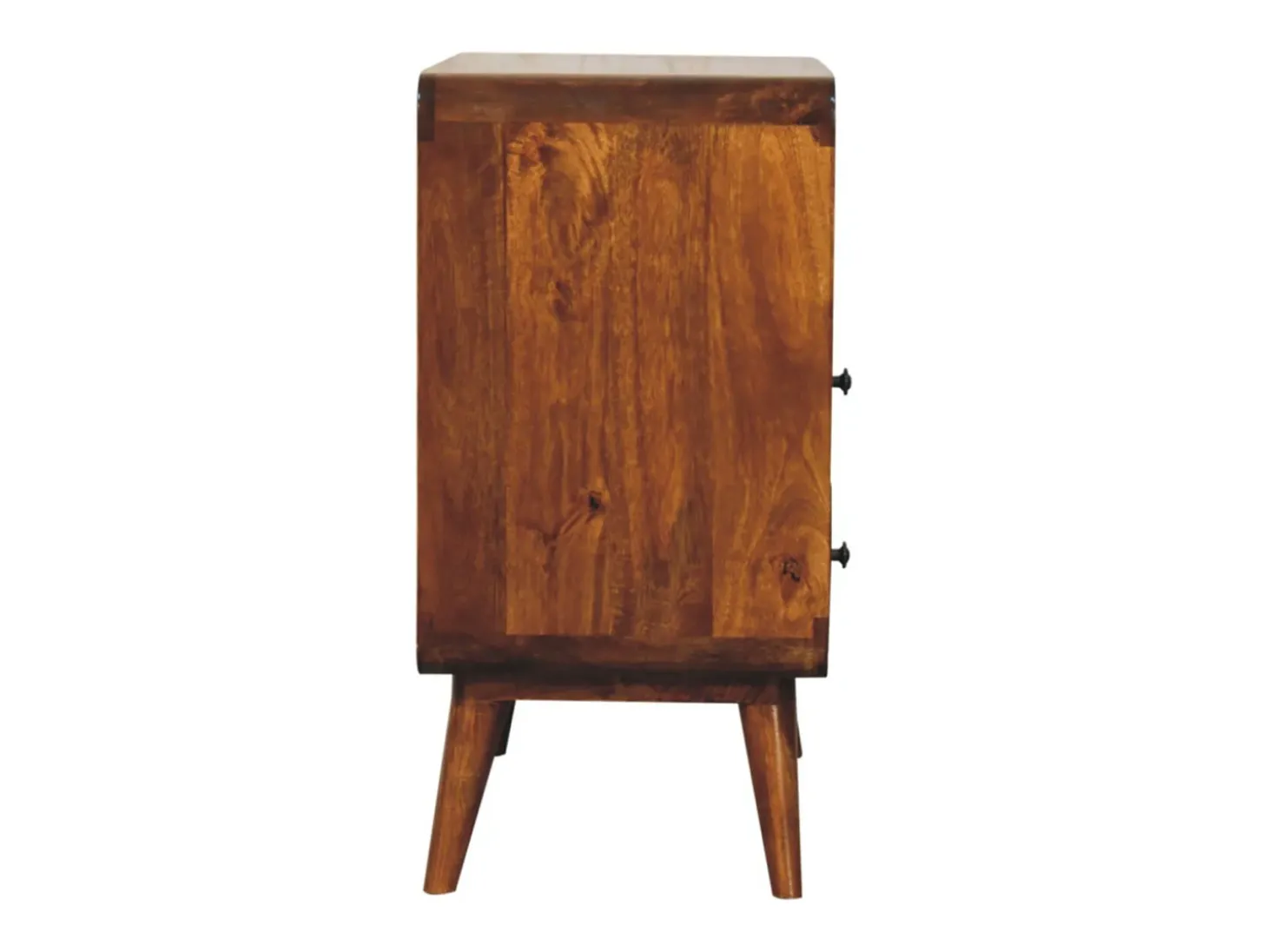 Artisan Furniture Consola Encantadora Nórdica Curva em Madeira Maciça