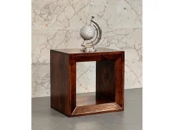 Artisan Furniture Madeira maciça Mesa Lateral Solis Aberta em Nogueira da Califórnia