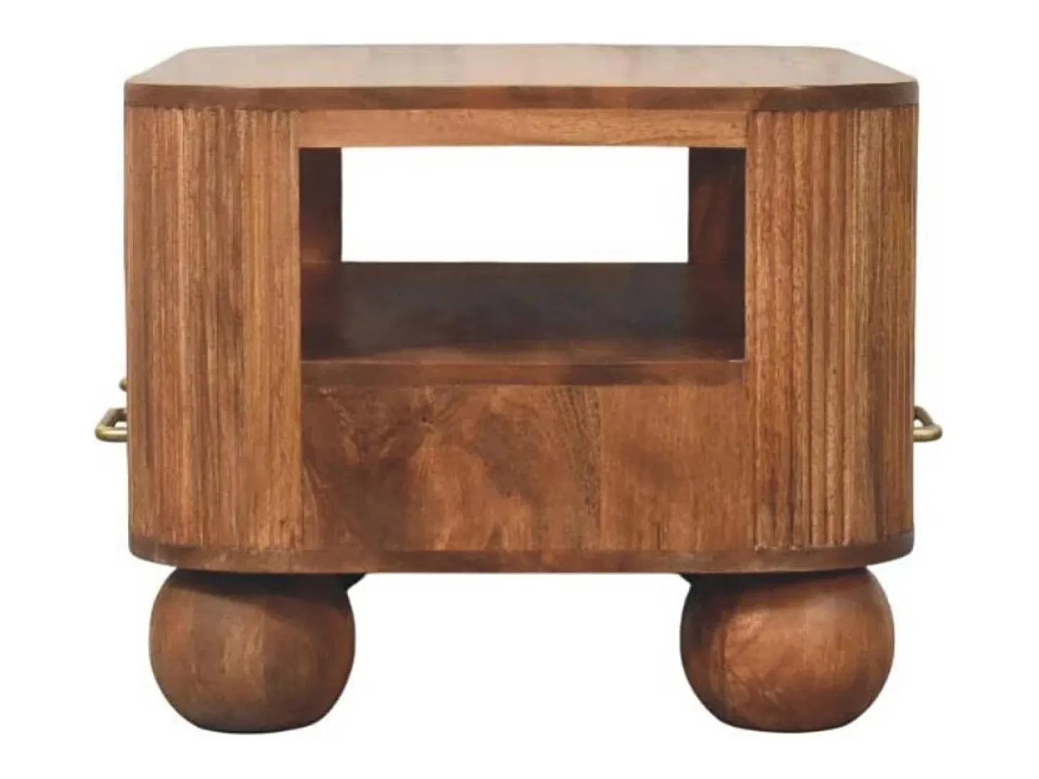 Artisan Furniture Madeira maciça Mesa de Centro Briarwood com Frisos