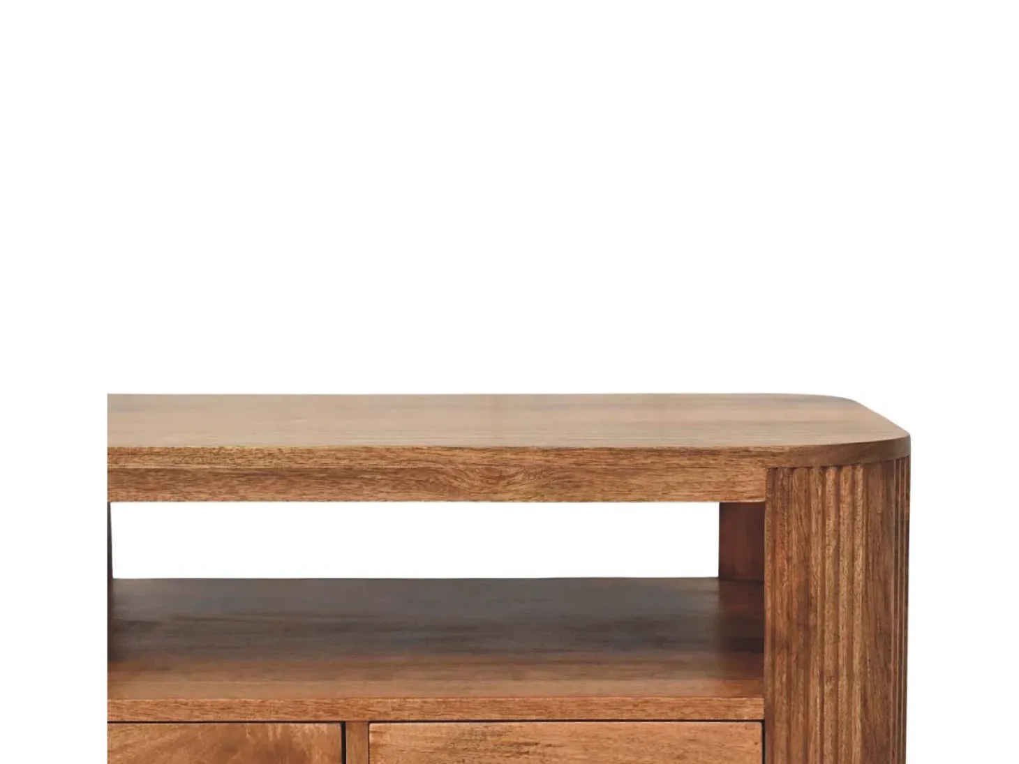 Artisan Furniture Madeira maciça Mesa de Centro Briarwood com Frisos