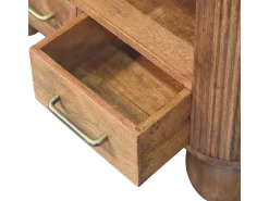 Artisan Furniture Madeira maciça Mesa de Centro Briarwood com Frisos