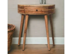 Artisan Furniture Madeira maciça Mesa Console Odyssey em Tom de Carvalho