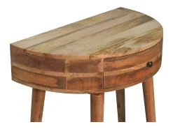 Artisan Furniture Madeira maciça Mesa Console Odyssey em Tom de Carvalho