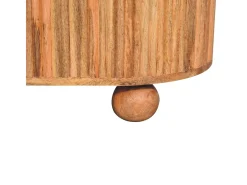 Artisan Furniture Madeira Maciça Mesa de Centro Soba Ball com Tampa Levantável, 1 Armazenamento, Bege