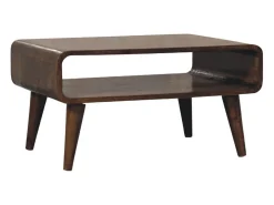 Artisan Furniture Mesa de centro com bordas arredondadas