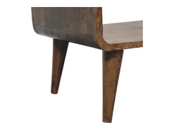 Artisan Furniture Mesa de centro com bordas arredondadas