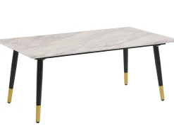 Aurora | Mesa de centro com 1 prateleira em MDF cinzento