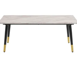 Aurora | Mesa de centro com 1 prateleira em MDF cinzento