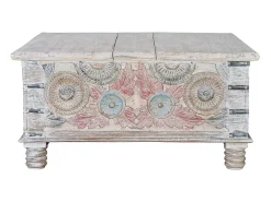 Baixo de mesa em manguier multicolorido