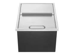 Balde de Gelo SucceBuy, 55,23 L, 61x46x33 cm, Geladeira de Aço Inoxidável com Tampa Deslizante, para Cozinha Exterior Vinho Cerveja