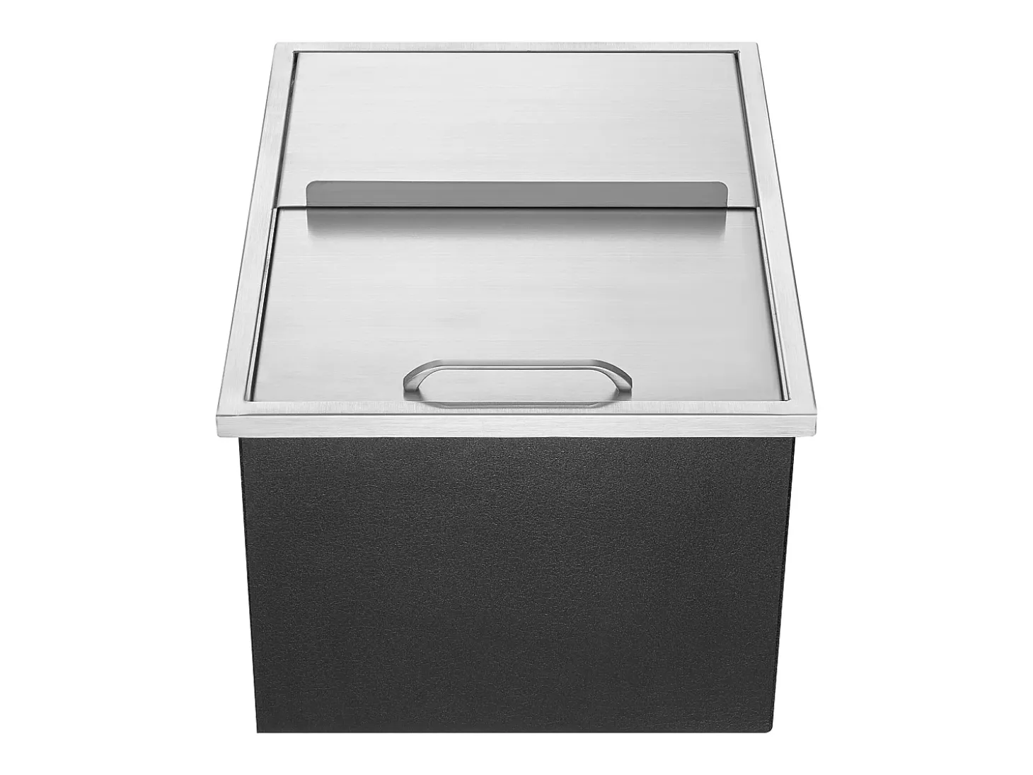 Balde de Gelo SucceBuy, 55,23 L, 61x46x33 cm, Geladeira de Aço Inoxidável com Tampa Deslizante, para Cozinha Exterior Vinho Cerveja