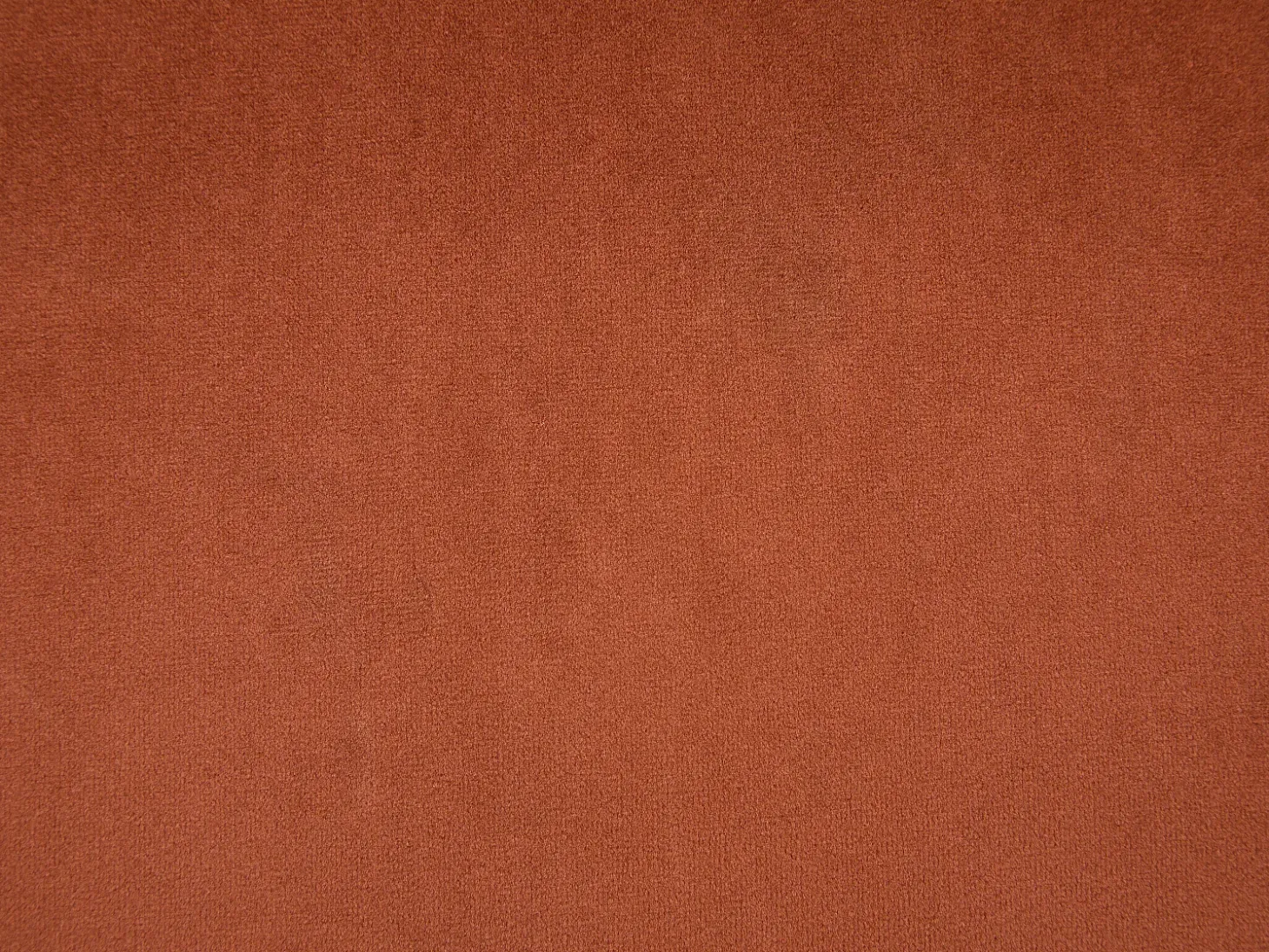 Banco alto em veludo e metal preto, altura ajustável, terracota - ELEANA