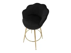 Banco alto Vienna preto 55X53X110 cm