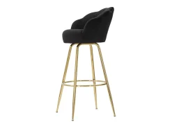 Banco alto Vienna preto 55X53X110 cm