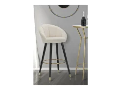 Banco Alto VKH429, Bege, 55x56x104 cm, Kendra Home