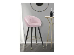 Banco Alto VKH431, Cor-de-rosa, 55x56x104 cm, Kendra Home