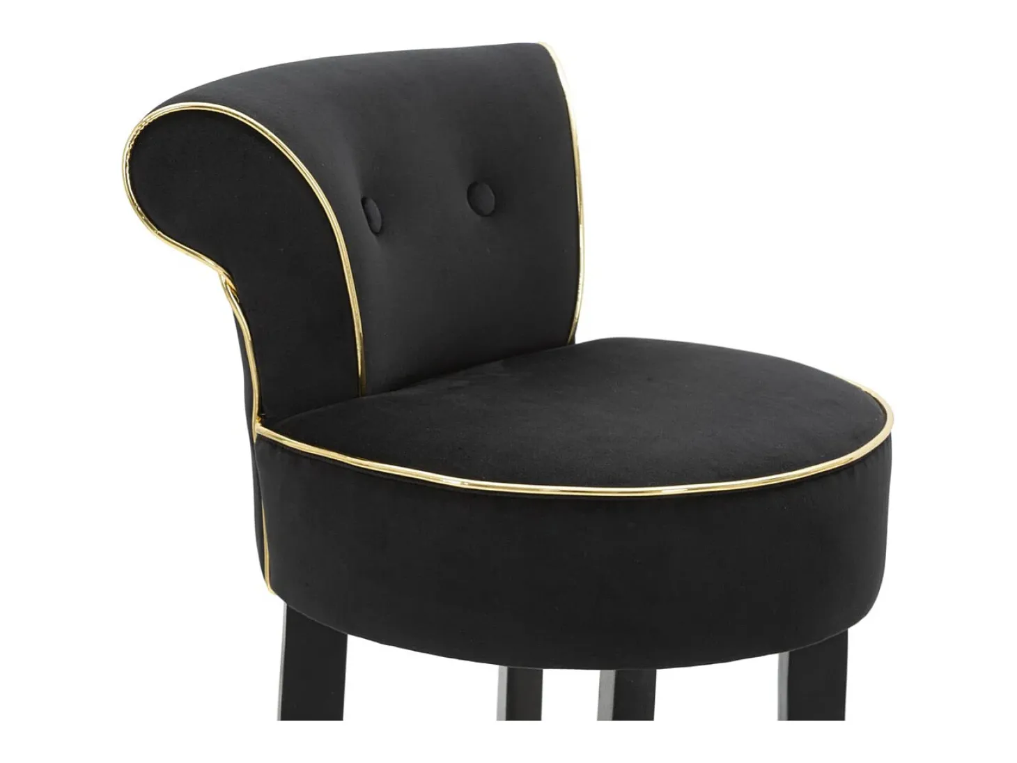 Banco Alto VKH442, Preto, 46x48x96 cm, Kendra Home