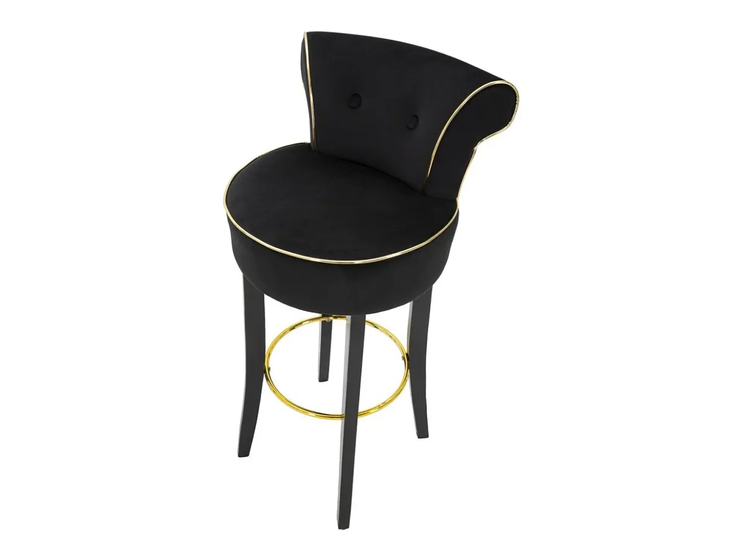 Banco Alto VKH442, Preto, 46x48x96 cm, Kendra Home