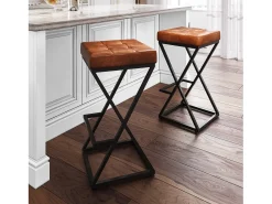 Banco alto 38x74x38 cm castanho Avola AV1730-192S