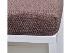 Banco com armazenamento para sapatos, 10 compartimentos, branco