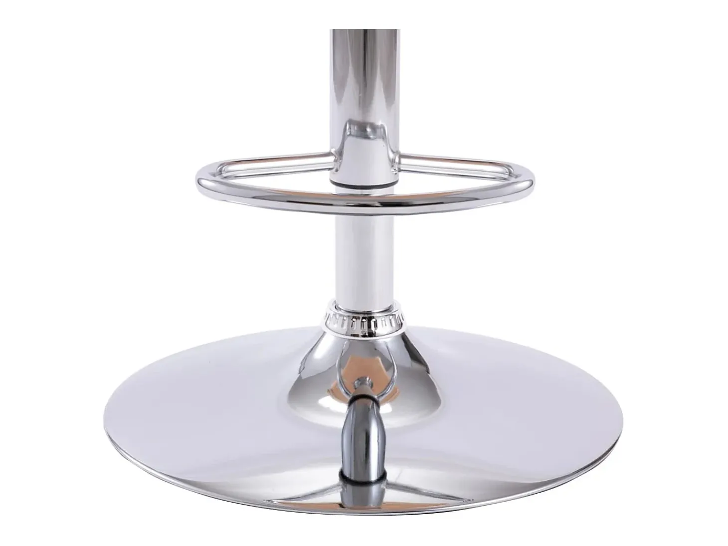 Banco de bar couro artificial creme