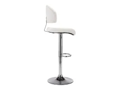 Banco de bar couro artificial branco
