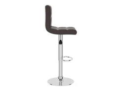 Banco de bar couro artificial castanho