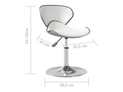 Banco de bar couro artificial branco