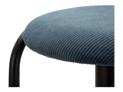 Banco De Bar Destiny Navy Com Altura Regulável Ø41x61 83 Cm Preto E Azul Mauroferretti