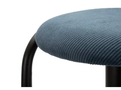 Banco De Bar Destiny Navy Com Altura Regulável Ø41x61 83 Cm Preto E Azul Mauroferretti
