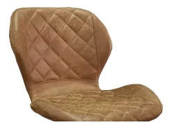 Banco de bar estilo vintage na cor conhaque. Coleção MABEL