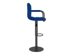 Banco de bar tecido azul