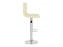 Banco de bar tecido cor creme