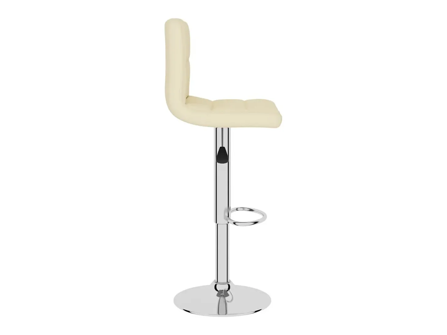 Banco de bar tecido cor creme